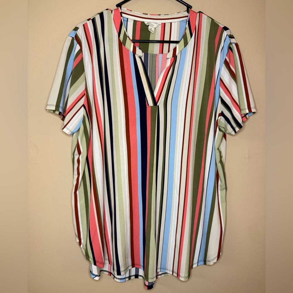 Colorful Striped Women's Blouse